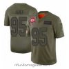 Stunning Kansas City Chiefs 95 Chris Jones Limited Camo 2019 Salute to Service Football Jersey