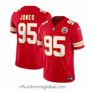 Sumptuous Kansas City Chiefs 95 Chris Jones Red 2024 F.U.S.E Vapor Untouchable Limited Stitched Football Jersey
