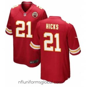 Gorgeous Kansas City Chiefs Jaden Hicks Red #21 Stitched Vapor Limited Jersey