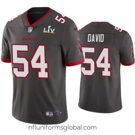 Sumptuous Lavonte David Buccaneers Pewter Super Bowl Lv Vapor Limited Jersey