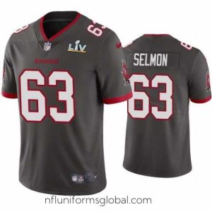 Stunning Lee Roy Selmon Buccaneers Pewter Super Bowl Lv Vapor Limited Jersey