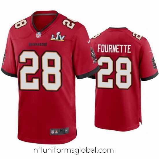 Ravishing Leonard Fournette Buccaneers Red Super Bowl Lv Game Jersey