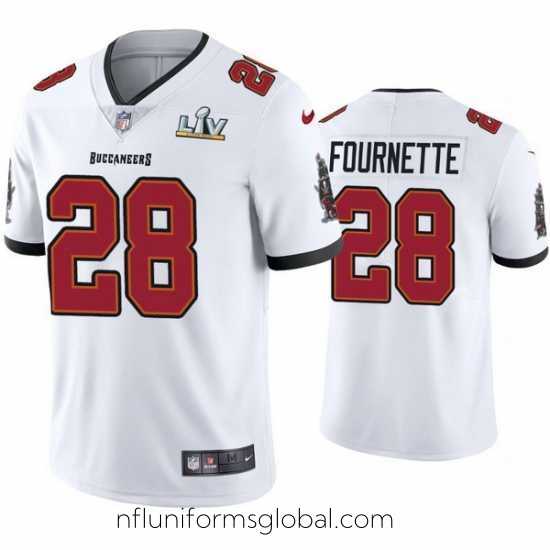 Stunning Leonard Fournette Buccaneers White Super Bowl Lv Vapor Limited Jersey
