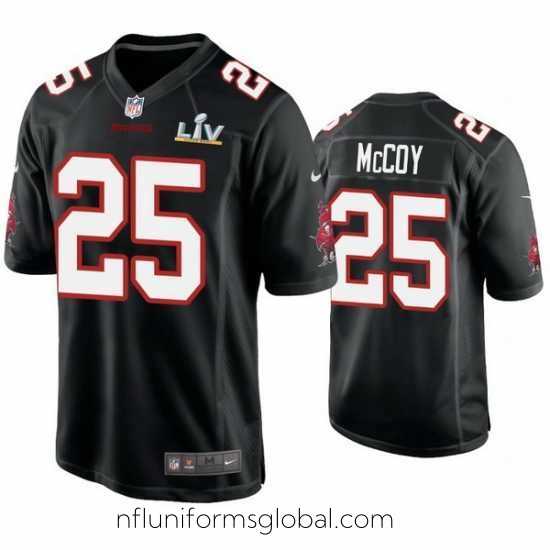 Gorgeous Lesean Mccoy Buccaneers Black Super Bowl Lv Game Fashion Jersey