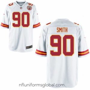 Captivating Nike Chiefs 90 Neil Smith White Game Jersey