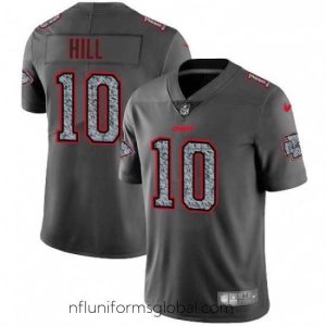 Sumptuous Nike Kansas City Chiefs 10 Tyreek Hill Gray Static Vapor Untouchable Limited NFL Jersey