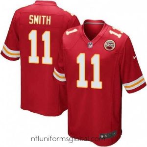Exquisite Nike Kansas City Chiefs 11 Alex Smith Game Red Team Color NFL Jersey
