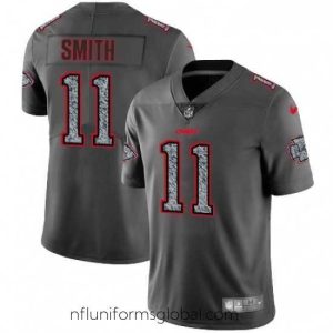 Captivating Nike Kansas City Chiefs 11 Alex Smith Gray Static Vapor Untouchable Limited NFL Jersey