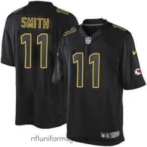 Gorgeous Nike Kansas City Chiefs 11 Alex Smith Limited Black Impact NFL Jersey