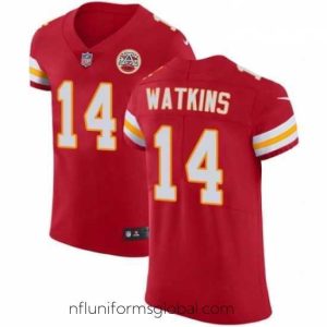 Gorgeous Nike Kansas City Chiefs 14 Sammy Watkins Red Team Color Vapor Untouchable Elite Player NFL Jersey