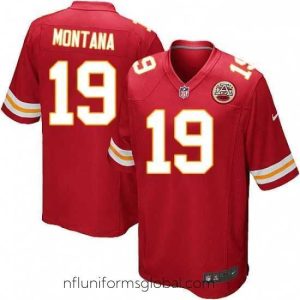 Irresistible Nike Kansas City Chiefs 19 Joe Montana Game Red Team Color NFL Jersey