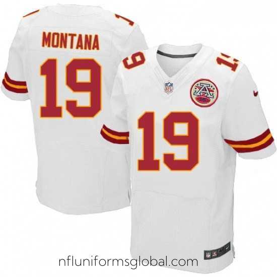 Captivating Nike Kansas City Chiefs 19 Joe Montana White Vapor Untouchable Elite Player NFL Jersey