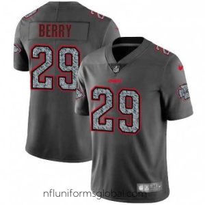 Stunning Nike Kansas City Chiefs 29 Eric Berry Gray Static Vapor Untouchable Limited NFL Jersey