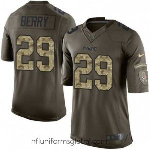 Enchanting Nike Kansas City Chiefs 29 Eric Berry Limited Green Salute to Service NFL Jersey