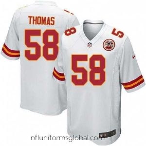 Gorgeous Nike Kansas City Chiefs 58 Derrick Thomas Game White NFL Jersey