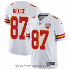 Divine Nike Kansas City Chiefs 87 Travis Kelce White Vapor Untouchable Limited Player NFL Jersey