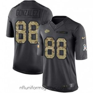 Enchanting Nike Kansas City Chiefs 88 Tony Gonzalez Limited Black 2016 Salute to Service NFL Jersey