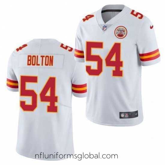 Gorgeous Nike Kansas City Chiefs Nick Bolton 54 White Limited Football Jersey