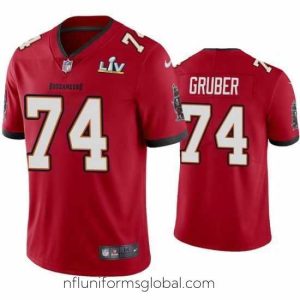 Gorgeous Paul Gruber Buccaneers Red Super Bowl Lv Vapor Limited Jersey
