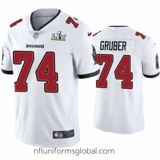 Gorgeous Paul Gruber Buccaneers White Super Bowl Lv Vapor Limited Jersey