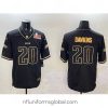 Alluring Philadelphia Eagles 20 Brian Dawkins Black Gold 2025 Super Bowl LIX Patch Salute To Service Vapor Untouchable Limited Stitched Football Jersey