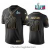 Ravishing Philadelphia Eagles 26 Miles Sanders Black Golden Super Bowl LVII Patch Edition Stitched Football Jersey