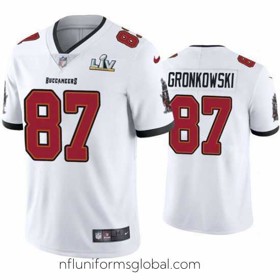 Captivating Rob Gronkowski Buccaneers White Super Bowl Lv Vapor Limited Jersey