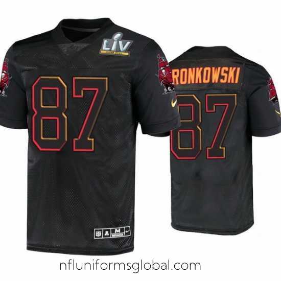Ravishing Rob Gronkowski Tampa Bay Buccaneers Black Super Bowl Lv Jersey