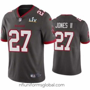 Stunning Ronald Jones Ii Buccaneers Pewter Super Bowl Lv Vapor Limited Jersey