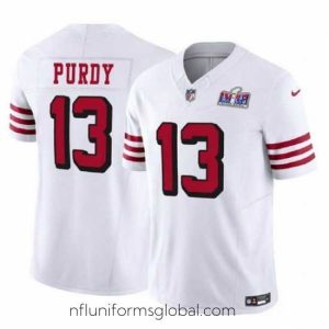 Enchanting San Francisco 49ers 13 Brock Purdy 2023 F.U.S.E  New White Vapor Untouchable Limited Stitched Football 2024 Super Bowl LVIII Jersey