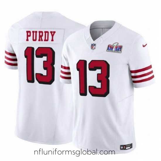 Enchanting San Francisco 49ers 13 Brock Purdy 2023 F.U.S.E New White Vapor Untouchable Limited Stitched Football 2024 Super Bowl LVIII Jersey