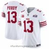 Captivating San Francisco 49ers 13 Brock Purdy White 2023 F.U.S.E  With  Vapor Untouchable Limited Stitched Football 2024 Super Bowl LVIII Jersey