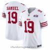 Captivating San Francisco 49ers 19 Deebo Samuel White Throwback 2023 F.U.S.E  Vapor Untouchable Limited Stitched Football 2024 Super Bowl LVIII Jersey