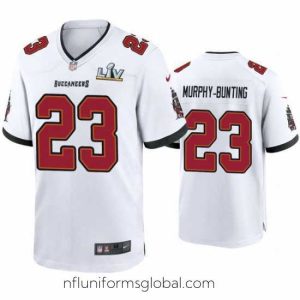 Divine Sean Murphy Bunting Buccaneers White Super Bowl Lv Game Jersey
