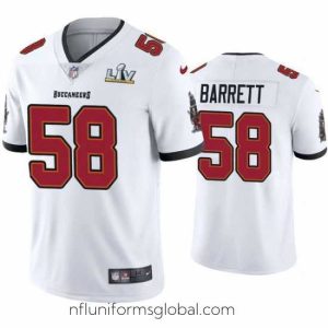 Irresistible Shaquil Barrett Buccaneers White Super Bowl Lv Vapor Limited Jersey