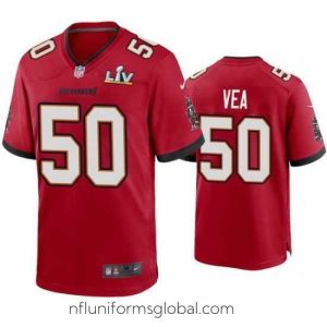 Gorgeous Vita Vea Buccaneers Red Super Bowl Lv Game Jersey