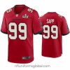 Alluring Warren Sapp Buccaneers Red Super Bowl Lv Game Jersey