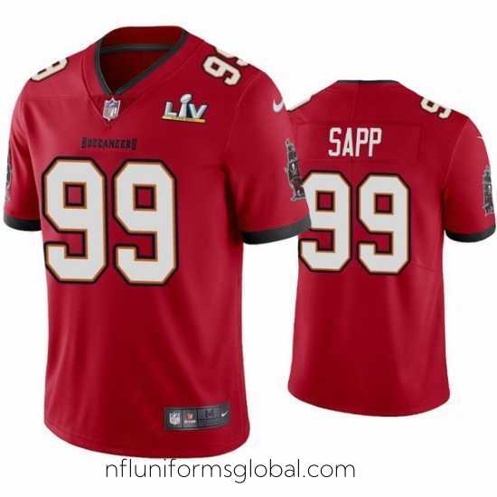 Alluring Warren Sapp Buccaneers Red Super Bowl Lv Vapor Limited Jersey
