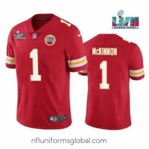Captivating Toddler Kansas City Chiefs 1 Jerick McKinnon Red Super Bowl LVII Patch Vapor Untouchable Limited Stitched Jersey