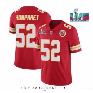 Enchanting Toddler Kansas City Chiefs 52 Creed Humphrey Red Super Bowl LVII Patch Vapor Untouchable Limited Stitched Jersey