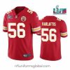 Gorgeous Toddler Kansas City Chiefs 56 George Karlaftis Red Super Bowl LVII Patch Vapor Untouchable Limited Stitched Jersey