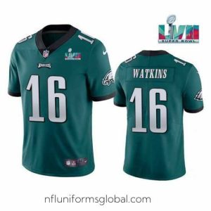 Irresistible Toddler Philadelphia Eagles 16 Quez Watkins Green Super Bowl LVII Vapor Untouchable Limited Stitched Jersey