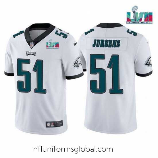 Enchanting Toddler Philadelphia Eagles 51 Cam Jurgens White Super Bowl LVII Vapor Untouchable Limited Stitched Jersey