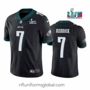 Sumptuous Toddler Philadelphia Eagles 7 Haason Reddick Black Super Bowl LVII Patch Vapor Untouchable Limited Stitched Jersey
