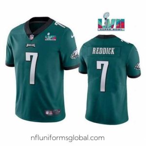 Alluring Toddler Philadelphia Eagles 7 Haason Reddick Green Super Bowl LVII Patch Vapor Untouchable Limited Stitched Jersey