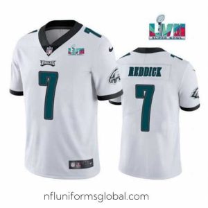 Stunning Toddler Philadelphia Eagles 7 Haason Reddick White Super Bowl LVII Patch Vapor Untouchable Limited Stitched Jersey