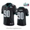 Sumptuous Toddler Philadelphia Eagles 90 Jordan Davis Black Super Bowl LVII Vapor Untouchable Limited Stitched Jersey