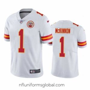 Exquisite Men's Kansas City Chiefs #1 Jerick McKinnon White Vapor Untouchable Limited Stitched Football Jersey