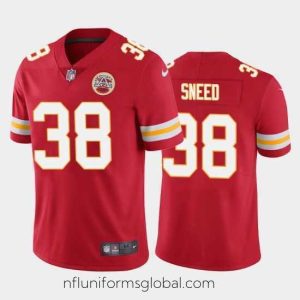 Enchanting Men's Kansas City Chiefs #38 L'Jarius Sneed Red Vapor Untouchable Limited Stitched Jersey