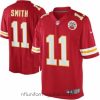 Alluring Mens Kansas City Chiefs Alex Smith Nike Red Team Color Limited Jersey